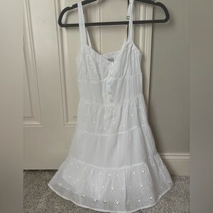 Hollister White Eyelet Dress